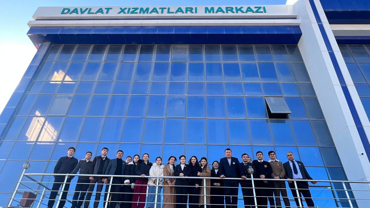 Students of TSUE Faculty of Turtkul visited the State Services Center